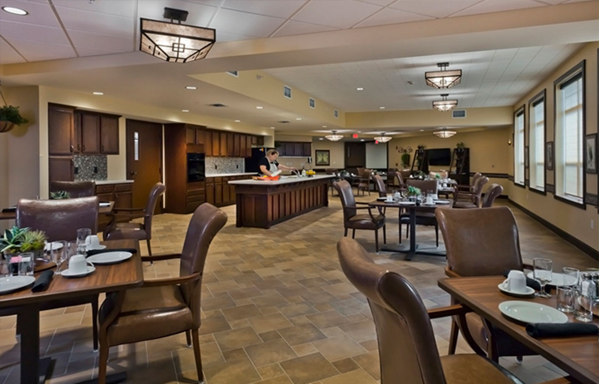 skilled nursing dining room