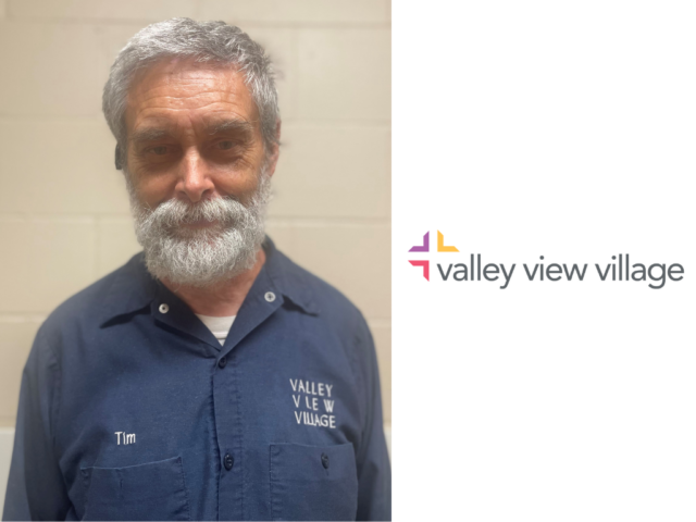 Tim, the assistant environmental services director, at Valley View Village poses for a picture.